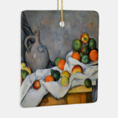 Paul Cezanne - Curtain, Jug en Fruit Bowl Keramisch Ornament (Rechts)