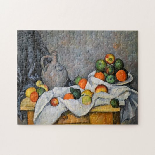 Paul Cezanne - Curtain, Jug en Fruit Bowl Legpuzzel (Horizontaal)