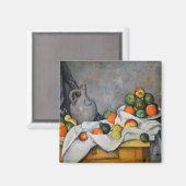 Paul Cezanne - Curtain, Jug en Fruit Bowl Magneet (Voorkant / Achterkant)