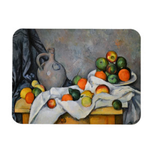Paul Cezanne - Curtain, Jug en Fruit Bowl Magneet