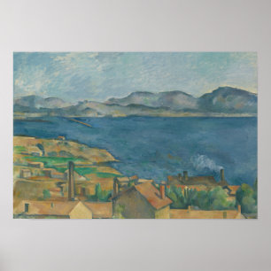 Paul Cezanne - De baai van Marseille Poster