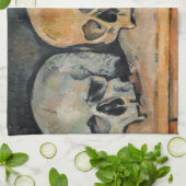 Paul Cezanne - De drie schedel Theedoek (Gevouwen)