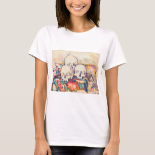 Paul Cezanne - De Drie Schedels Aquarel T-shirt