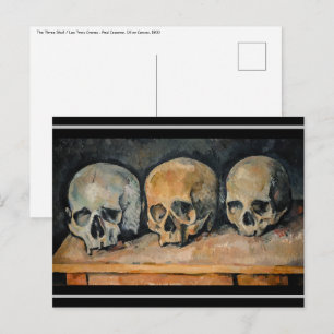 Paul Cezanne - De Drie Schedels Briefkaart