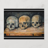 Paul Cezanne - De Drie Schedels Briefkaart (Voorkant)