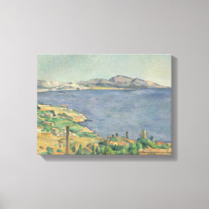 Paul Cezanne  De Golf van Marseille Seen uit L' Canvas Afdruk