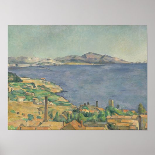 Paul Cezanne | De Golf van Marseille uit L' Poster (Voorkant)