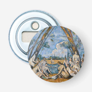 Paul Cezanne - De Grote Baders Button Flesopener