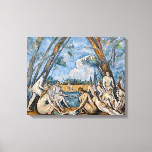 Paul Cezanne - De Grote Baders Canvas Afdruk