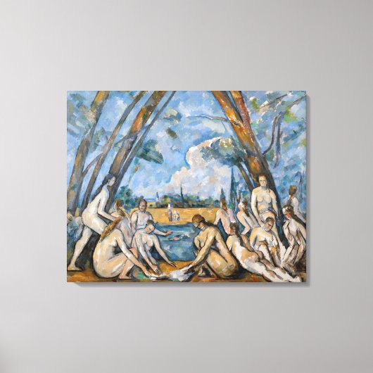 Paul Cezanne - De Grote Bathers Canvas Afdruk (Voorkant)