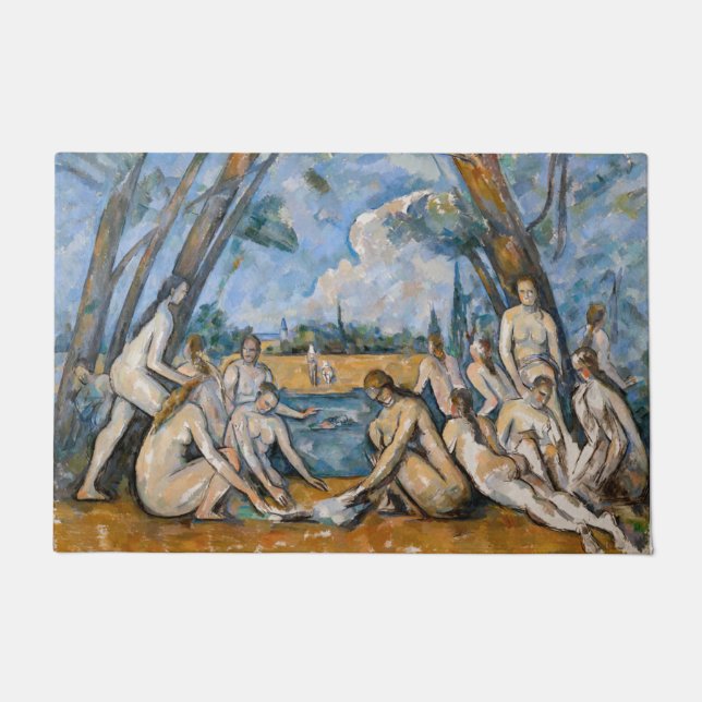 Paul Cezanne - De Grote Bathers Deurmat (Voorkant)