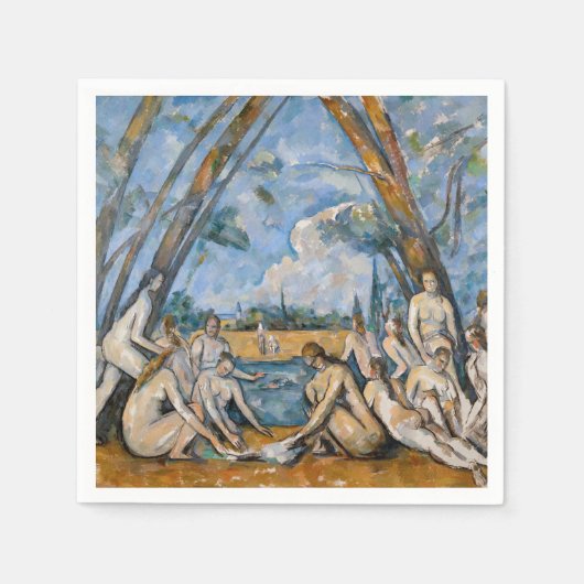 Paul Cezanne - De Grote Bathers Servet (Voorkant)