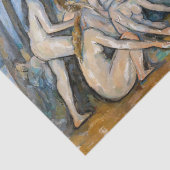 Paul Cezanne - De Grote Bathers Tissuepapier (Detail)