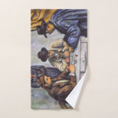Paul Cezanne - De kaartspelers Bad Handdoek (Handdoek)