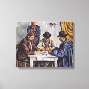 Paul Cezanne - De kaartspelers Canvas Afdruk