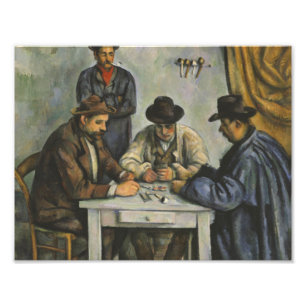 Paul Cezanne - De kaartspelers Foto Afdruk