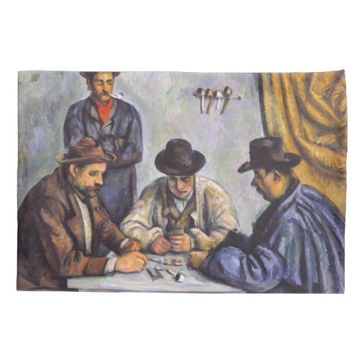 Paul Cezanne - De kaartspelers Kussensloop (Achterkant)