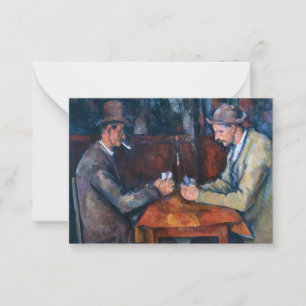 Paul Cezanne - De kaartspelers Notitiekaartje