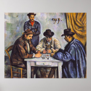 Paul Cezanne - De kaartspelers Poster