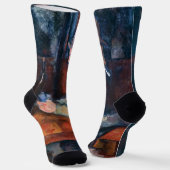 Paul Cezanne - De kaartspelers Sokken (Gebogen)