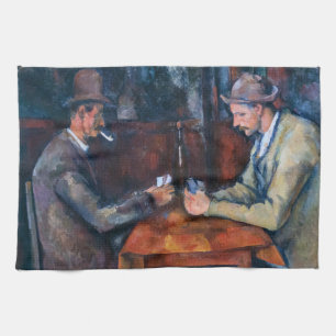 Paul Cezanne - De kaartspelers Theedoek
