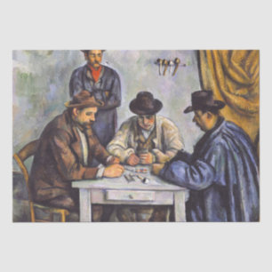 Paul Cezanne - De kaartspelers Tissuepapier