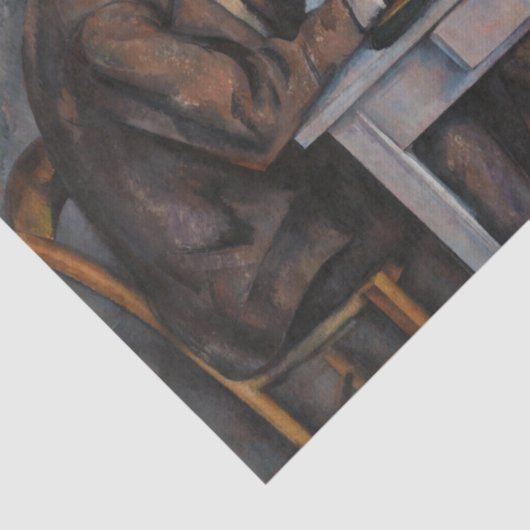 Paul Cezanne - De kaartspelers Tissuepapier (Detail)