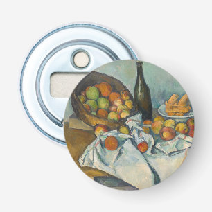 Paul Cezanne - De Mand met Appels Button Flesopener