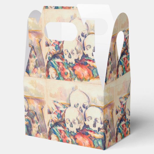 Paul Cezanne - De Waterverf van de Drie Skull Bedankdoosjes (Geopend)