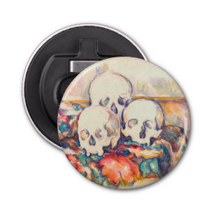 Paul Cezanne - De Waterverf van de Drie Skull Button Flesopener