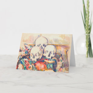 Paul Cezanne - De Waterverf van de Drie Skull Kaart