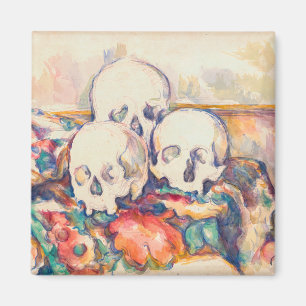 Paul Cezanne - De Waterverf van de Drie Skull Magneet