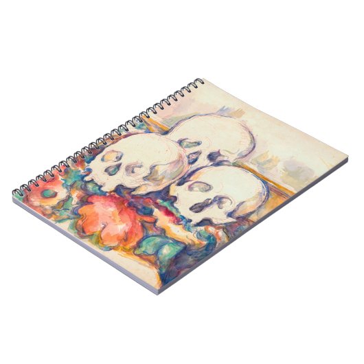 Paul Cezanne - De Waterverf van de Drie Skull Notitieboek (Linkerzijde)
