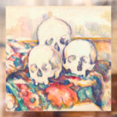 Paul Cezanne - De Waterverf van de Drie Skull Raamsticker (Vel 2)