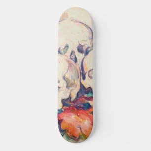 Paul Cezanne - De Waterverf van de Drie Skull Skateboard
