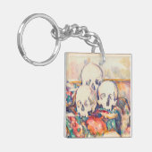 Paul Cezanne - De Waterverf van de Drie Skull Sleutelhanger (Voorkant Links)