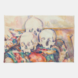 Paul Cezanne - De Waterverf van de Drie Skull Theedoek