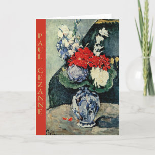Paul Cezanne, Delft Vase avec Carte pour notes de