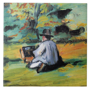 Paul Cezanne - Een schilder aan het werk,  Tegeltje