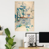 Paul Cezanne Entrée de Jardin Poster (Thuiskantoor)