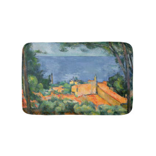 Paul Cezanne - Estaque met Red Roofs Badmat