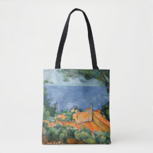 Paul Cezanne - Estaque met Red Roofs Draagtas