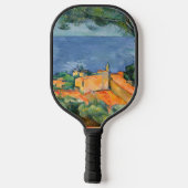 Paul Cezanne - Estaque met Red Roofs Pickleball Paddle (Achterkant)