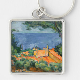 Paul Cezanne - Estaque met Red Roofs Sleutelhanger
