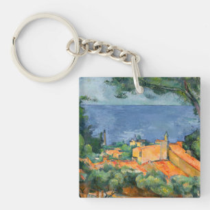 Paul Cezanne - Estaque met Red Roofs Sleutelhanger