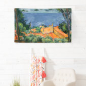 Paul Cezanne - Estaque met Red Roofs Spandoek (Insitu)