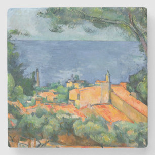 Paul Cezanne - Estaque met Red Roofs Stenen Onderzetter
