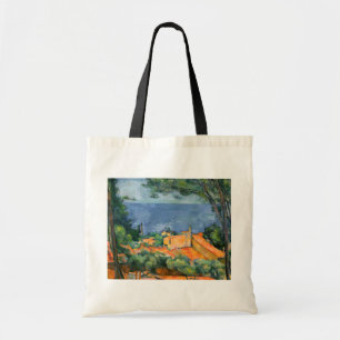 Paul Cezanne - Estaque met Red Roofs Tote Bag