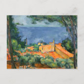 Paul Cezanne - Estaque met rode daken Briefkaart (Voorkant)