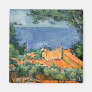 Paul Cezanne - Estaque met rode daken Magneet